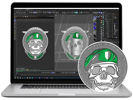 free artwork for army challenge coins