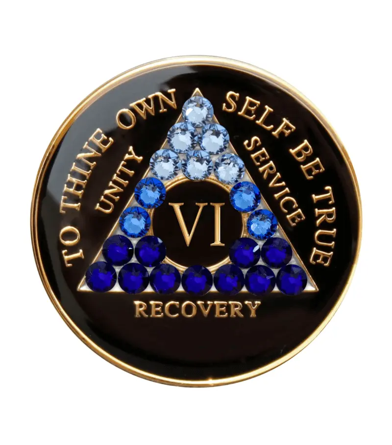 Rhinestone Sobriety Coins
