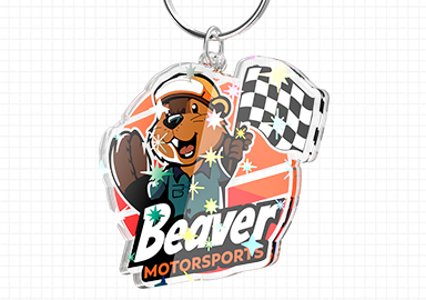 star holographic acrylic keychians style