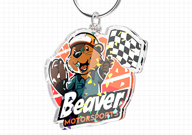 broken glasses holographic acrylic keychians style