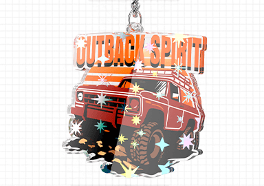 star holographic acrylic keyrings style
