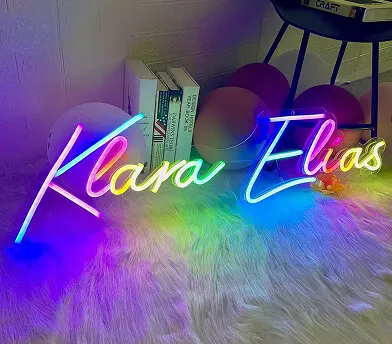 RGB Colour-Changing Name Sign