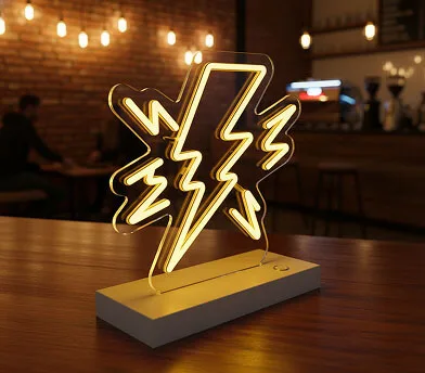 Mini Lightning Bolt Neon Signs