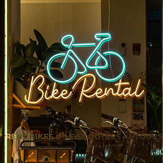 business neon sign