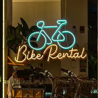 business neon sign