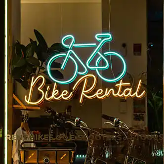 business neon sign