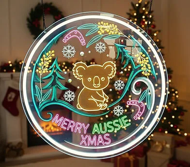 Color Engraved Neon Sign