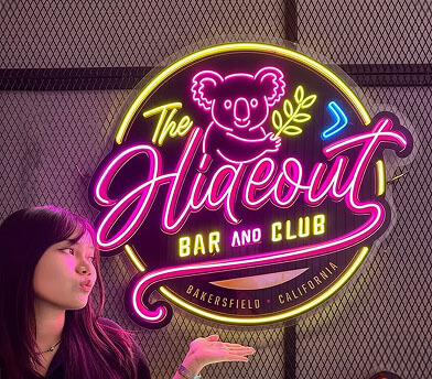 UV Printed Club Neon Sign