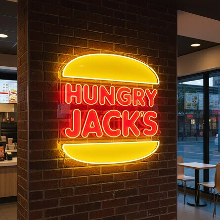 Custom Hungry Jack's Neon Sign