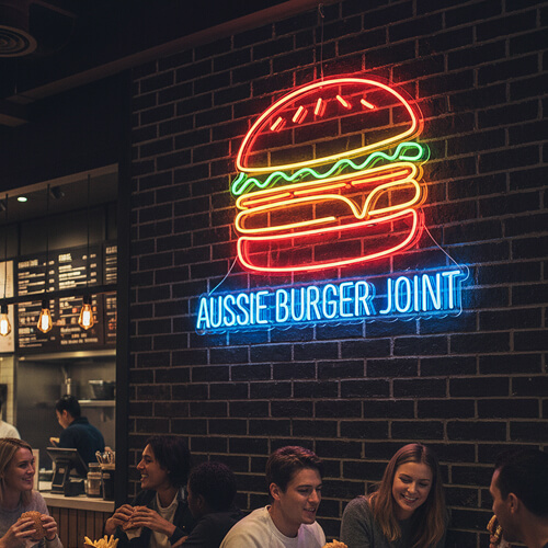 Burger Joint Wall Neon