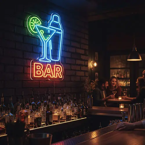 Late Night Bar Neon Light