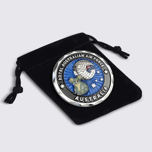 Velour Pouch of Challenge Coin