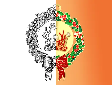 Get free real-effect Christmas decorations