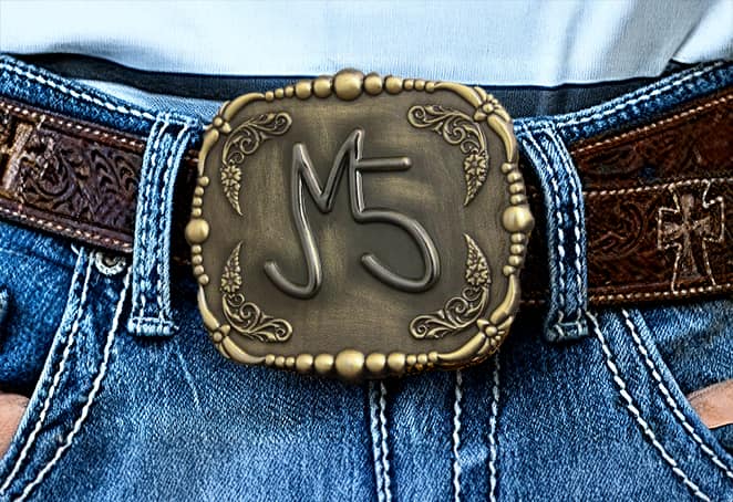 Custom Initial Belt Buckle