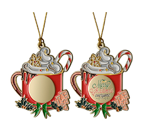 Custom Teacup lce Cream Ornaments