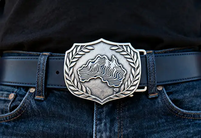 Australian Silver Belt Buckle Australian Silver Belt Buckle