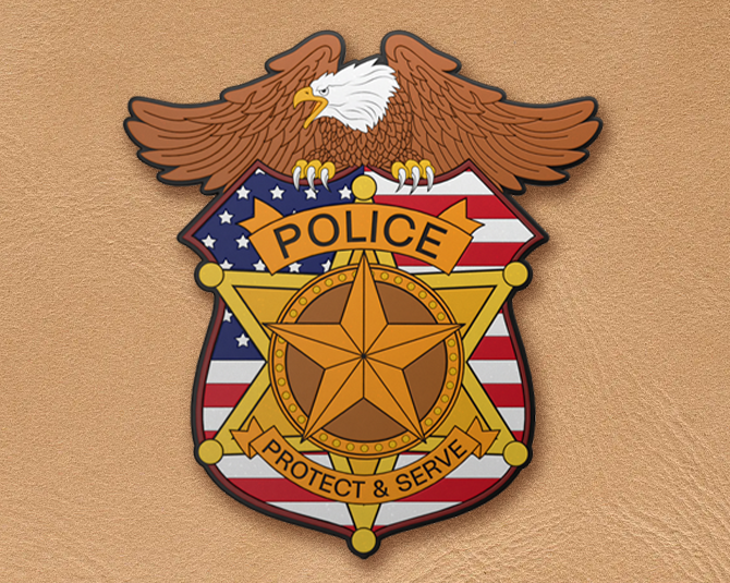 PVC Police Patches