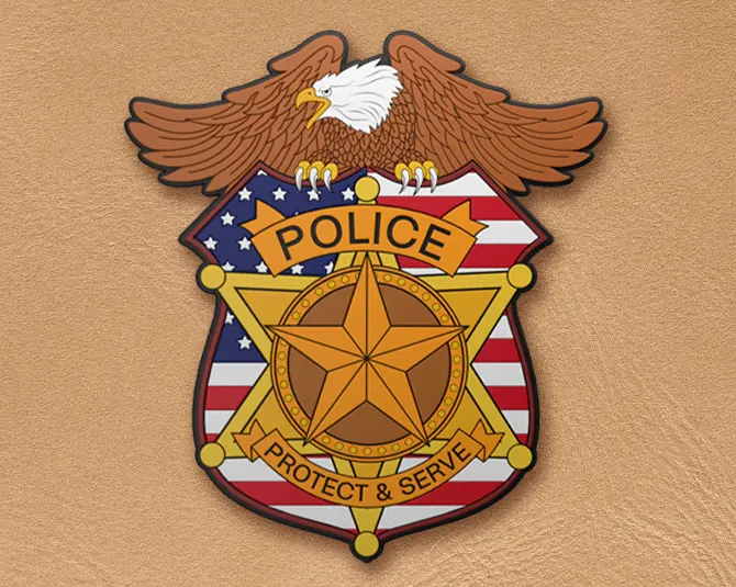 PVC Police Patches
