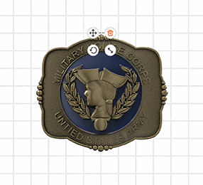 Military Police Corps Belt Buckles Templates