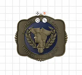 Military Police Corps Belt Buckles Templates