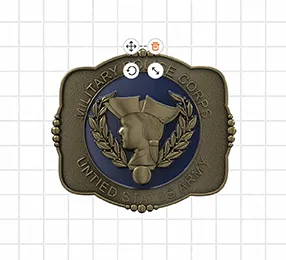 Military Police Corps Belt Buckles Templates