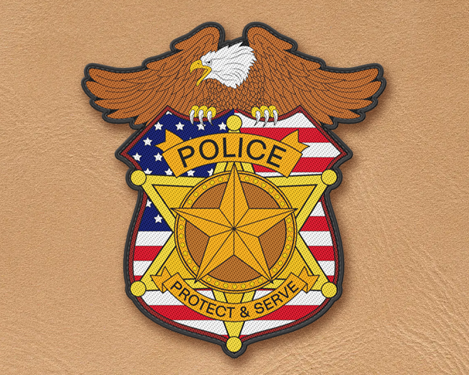 Woven Police Patches