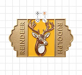 Reindeer Custom Cowboy Belt Buckles Templates Reindeer Custom Cowboy Belt Buckles Templates