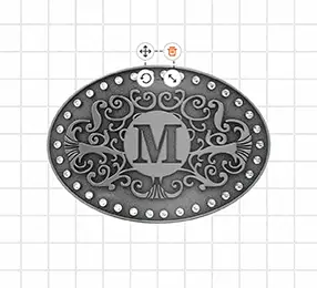 Letter Belt Buckles Templates