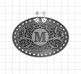 Letter Belt Buckles Templates