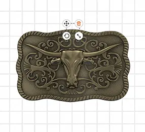 Vintage Bull Custom Belt Buckles Templates