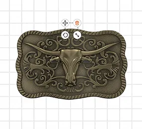 Vintage Bull Custom Belt Buckles Templates