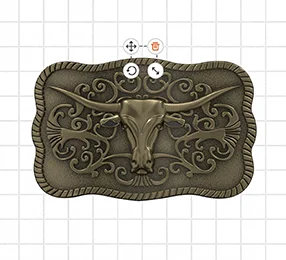 Vintage Bull Custom Belt Buckles Templates Vintage Bull Custom Belt Buckles Templates