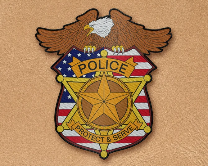 Printed Police Patches