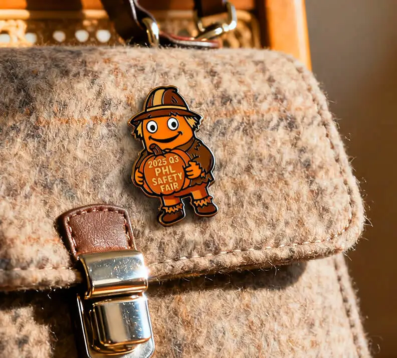 Custom 2025 Q3 Philadelphia Safety Fair Scarecrow Enamel Pin Custom 2025 Q3 Philadelphia Safety Fair Scarecrow Enamel Pin