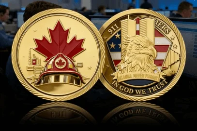 Dispatcher Firefighter Challenge Coins