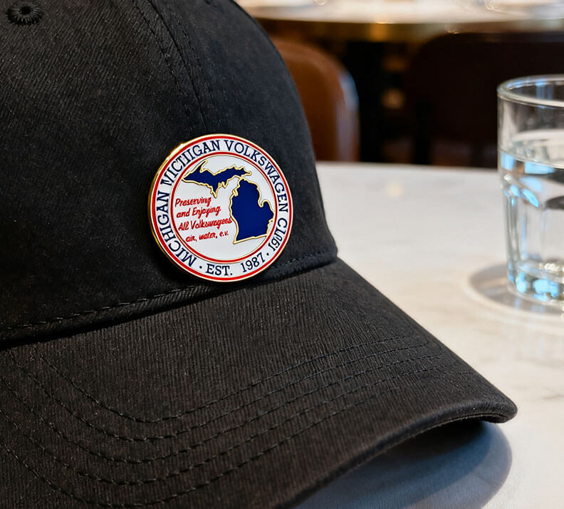 Michigan Volkswagen Club Enthusiast Enamel Pin