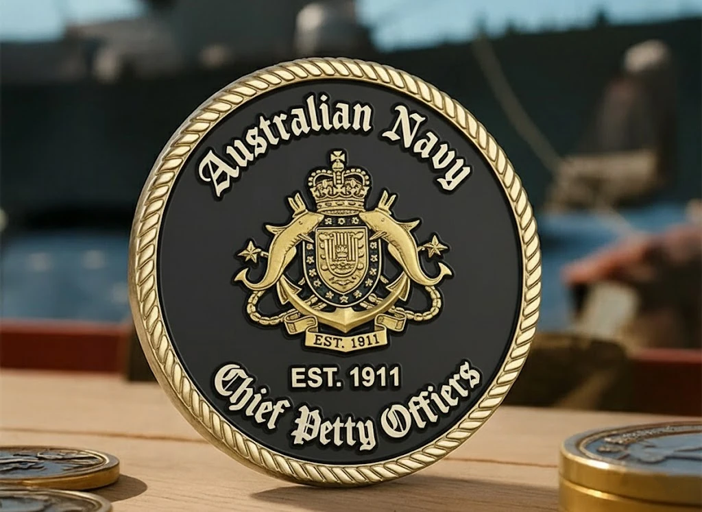 Custom Gator Navy Challenge Coins Custom Gator Navy Challenge Coins