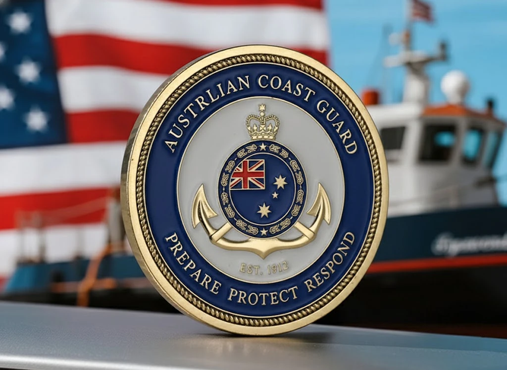 Custom Unique Cost Guard Challenge Coins Custom Unique Cost Guard Challenge Coins