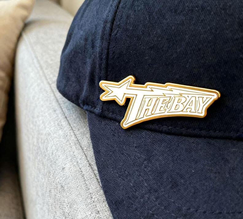 The Bay Regional Culture Star and Lightning Enamel Pin
