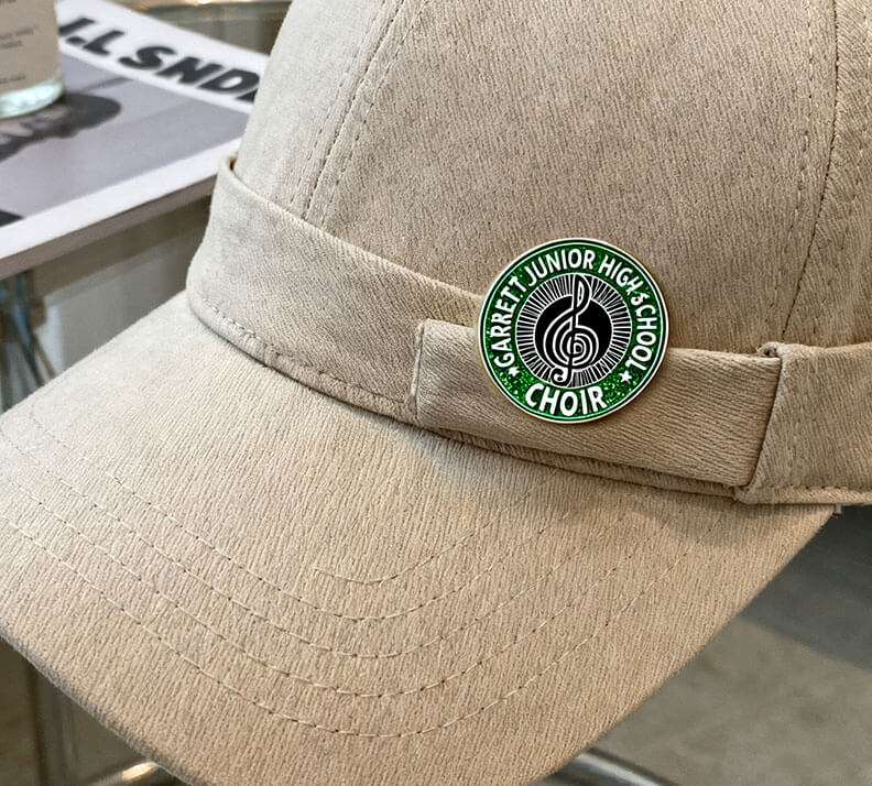 Garrett Middle School Choir Member Enamel Pin