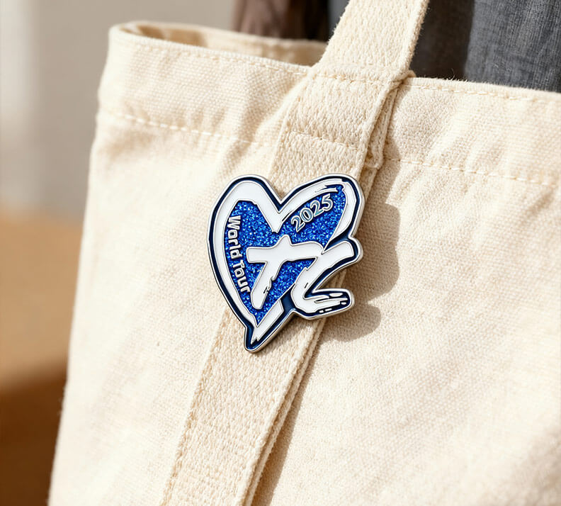 2025 World Tour Heart Personalized Enamel Pin