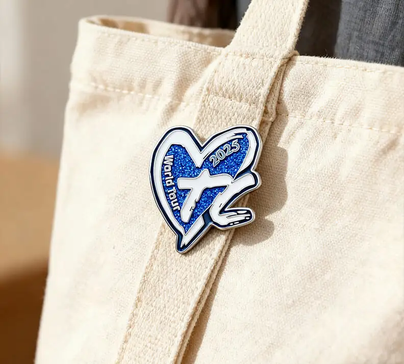 2025 World Tour Heart Personalized Enamel Pin