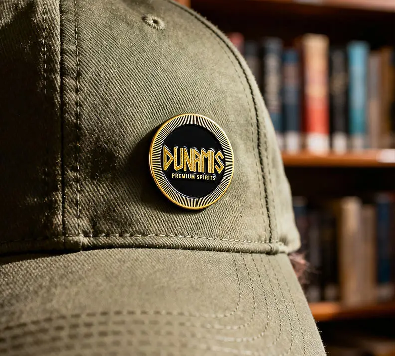 Dunamis Premium Spirits Black and Gold Enamel Pin Dunamis Premium Spirits Black and Gold Enamel Pin