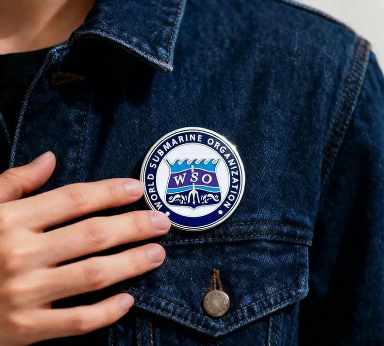 World Submarine Organization WSO Member Enamel Pin World Submarine Organization WSO Member Enamel Pin