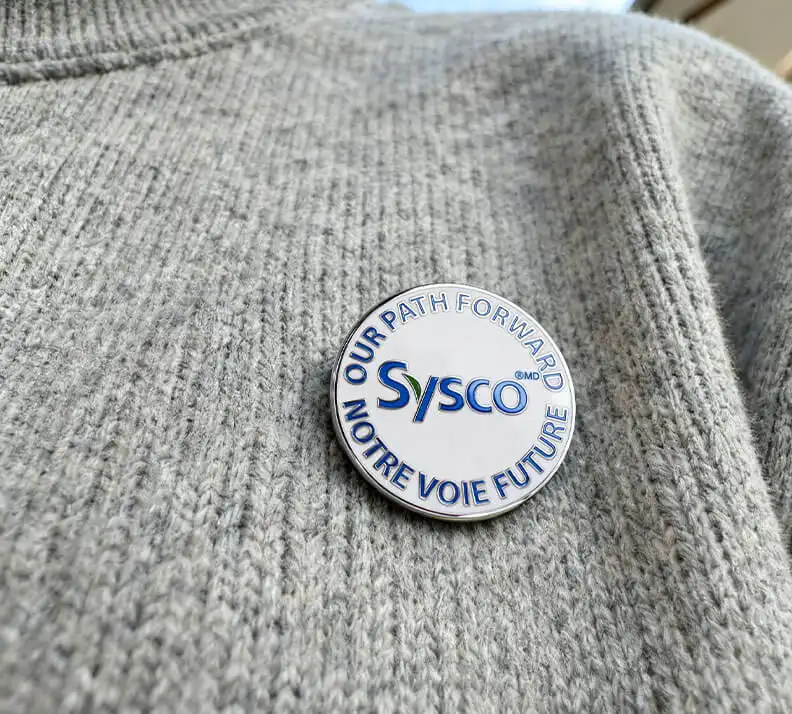 Sysco Corporate Vision Bilingual Enamel Pin