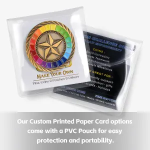 Custom Printed Paper Card with PVC Pouch Custom Printed Paper Card with PVC Pouch