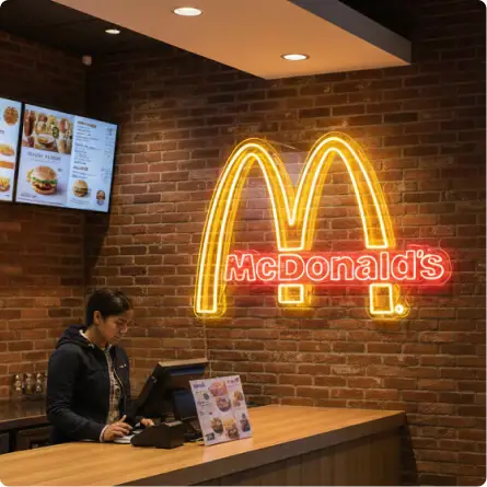 Custom McDonald's Neon Signs
