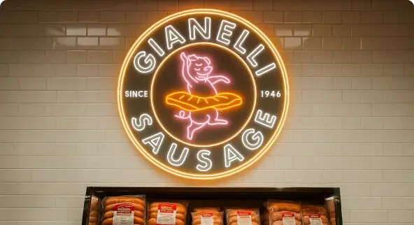 Gianelli Sausage Neon Design Touch
