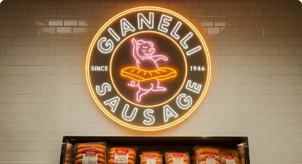 Gianelli Sausage Neon Design Touch