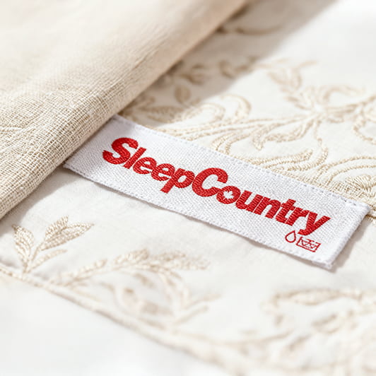 Custom Woven Labels for Sleep Country Canada